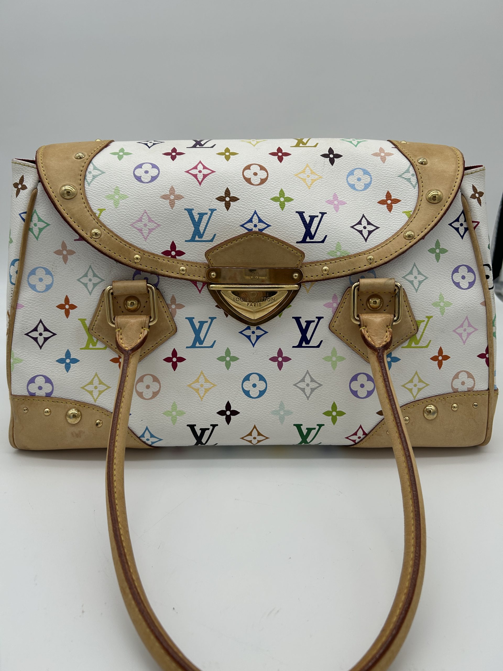Louis Vuitton Beverly in White Takashi Murakami -