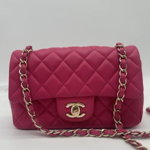 Chanel 22xxxx57 Mini Flap in Hot Pink -