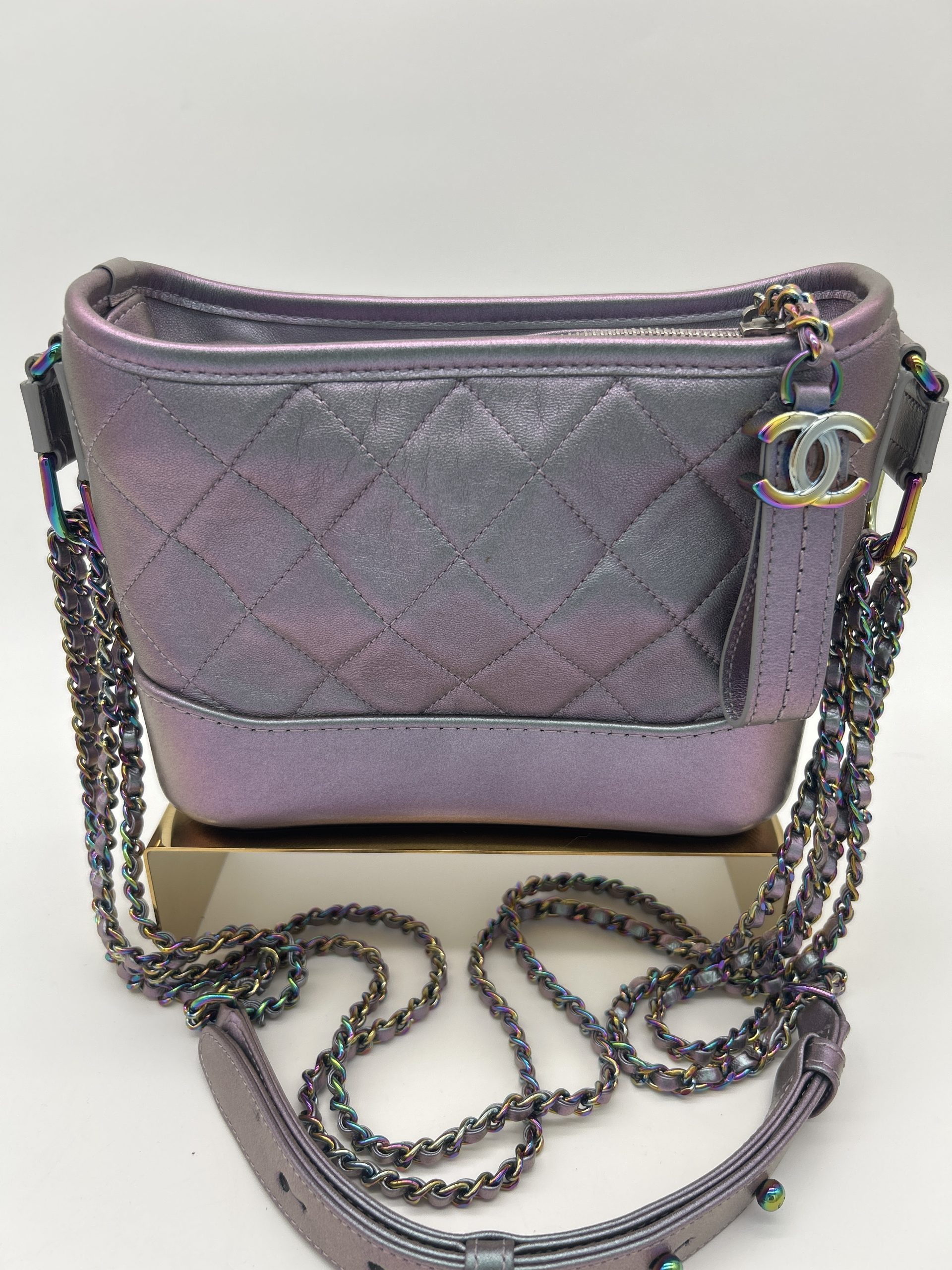24xxxx45 Chanel Gabrielle Iridescent Metallic Purple