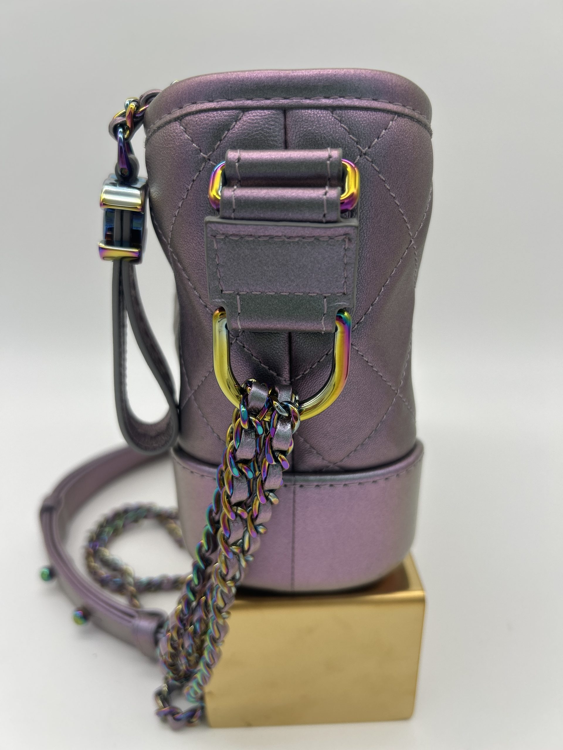 24xxxx45 Chanel Gabrielle Iridescent Metallic Purple - Image 2