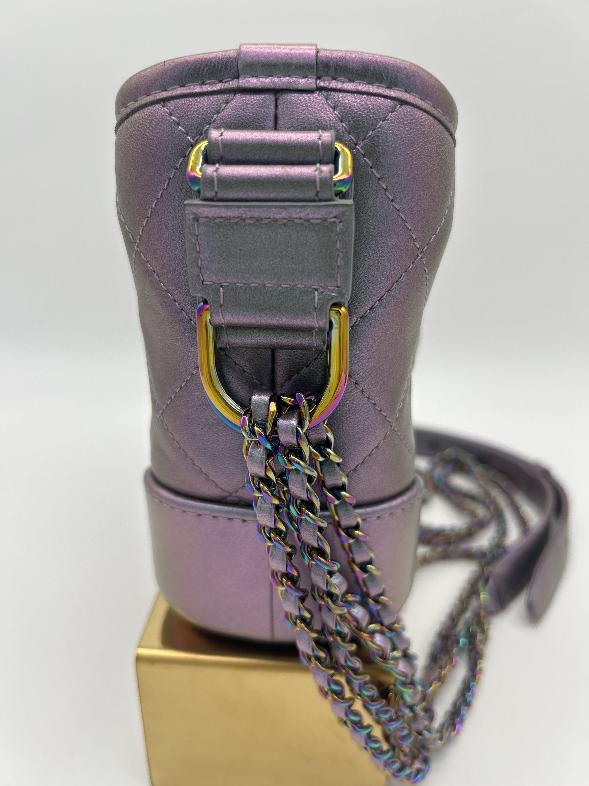 24xxxx45 Chanel Gabrielle Iridescent Metallic Purple - Image 4
