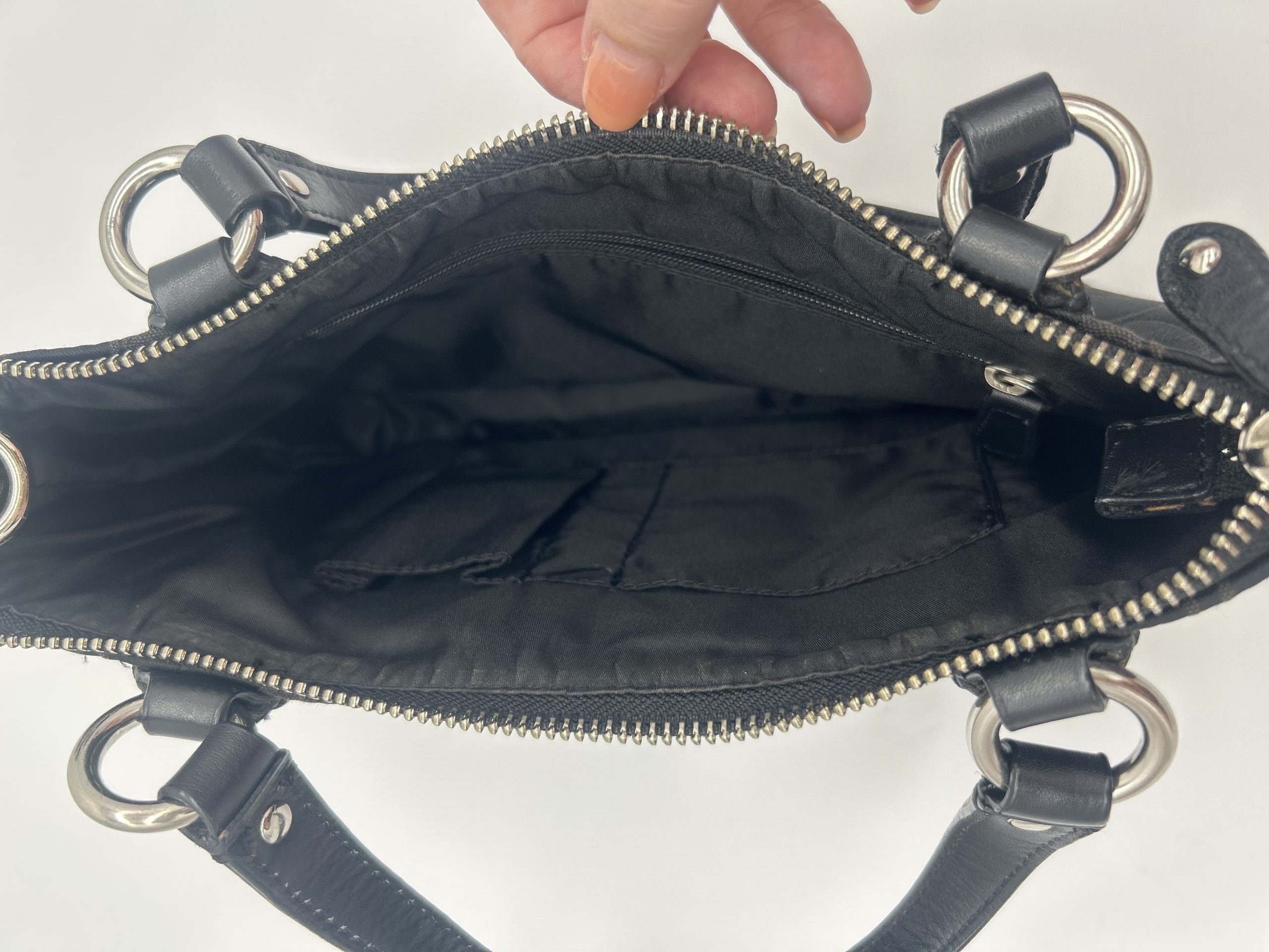 Coach Signature Jacquard Canvas 2 Way bag Black - Image 7