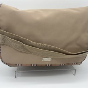 Burberry Nova Check Nylon Messenger Bag in Khaki