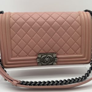 Chanel 20xxxx98 LeBoy Bag in Soft Pink -